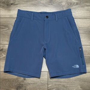 The‎ North Face 8” Blue Stretch Hiking Casual Shorts Size 30